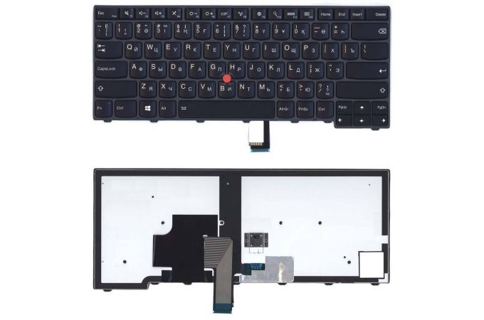 Клавиатура для ноутбука Lenovo ThinkPad T440 T440P T440S черная с подсветкой
