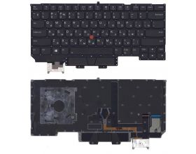Клавиатура для ноутбука Lenovo ThinkPad X1 carbon Gen 5 2017 черная с подсветкой