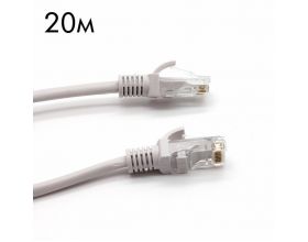 Кабель интернет LAN патч корд Орбита OT-PCC12(PCC15) UTP 20м (Cat5E,568B,4 пары)