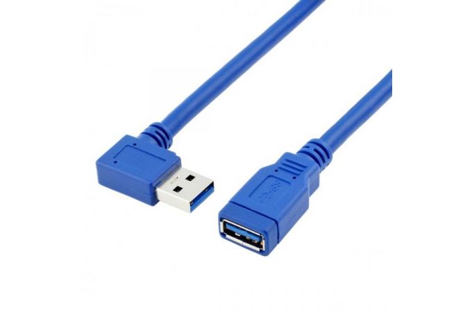 Кабель USB 3.0 удлинитель Орбита OT-PCC16 (штекер угловой USB - гнездо USB) 30см
