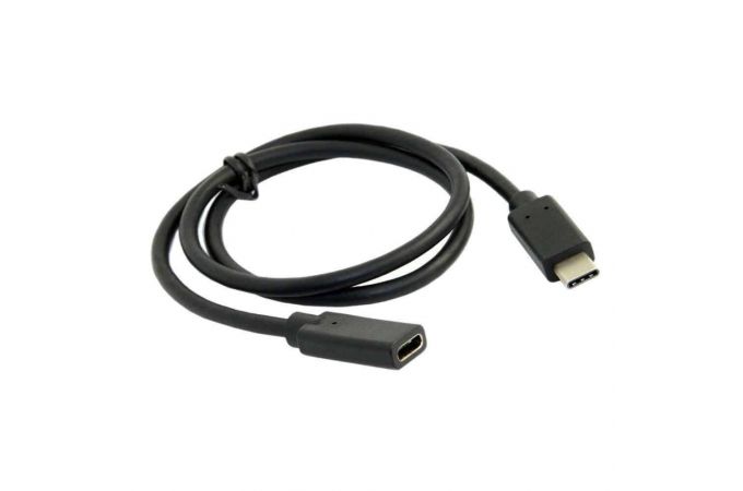 Кабель USB 2.0 удлинитель (штекер-гнездо) Орбита OT-PCC19 Type-C 1м (черный)