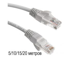 Кабель интернет LAN патч корд Орбита OT-PCC21 5м (Cat6,568B,4пары)