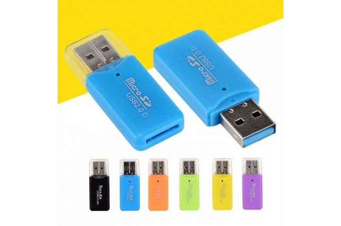 Картридер Орбита OT-PCR12 (micro SD)  -  (УПАКОВКА 20шт)