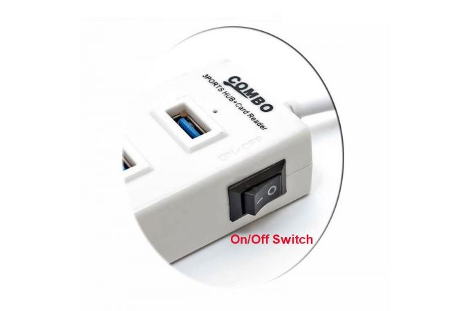 Разветвитель USB HUB Орбита OT-PCR05 концентратор USB 2.0 (3 USB)