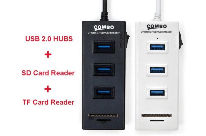 Разветвитель USB HUB Орбита OT-PCR05 концентратор USB 2.0 (3 USB)