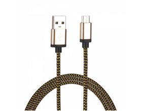 Кабель USB - MicroUSB MUJU MJ-30, 2A (коричневый) 2м