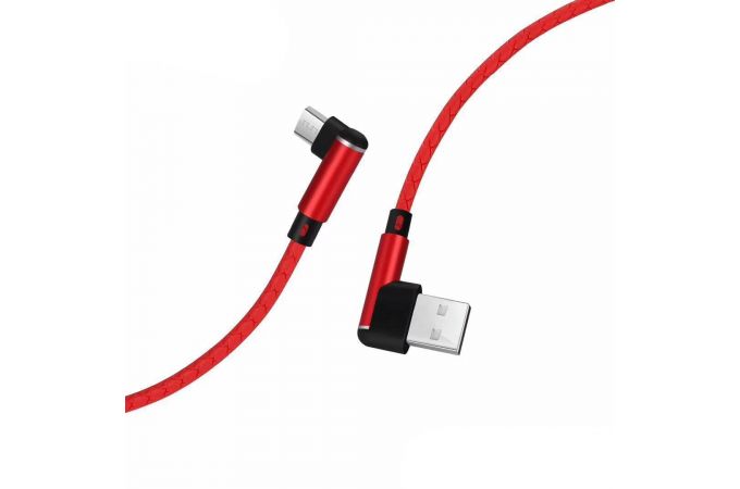 Кабель USB - MicroUSB MUJU MJ-63, 3A (красный) 1м