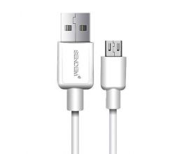 Кабель USB - MicroUSB SENDEM M4, 2.1A (белый) 1м