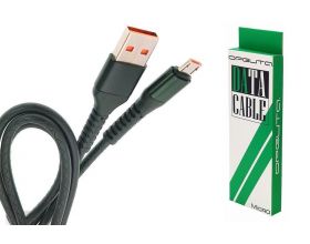 Кабель USB - MicroUSB Орбита OT-SMM38 3A (черный) в оплетке 1м