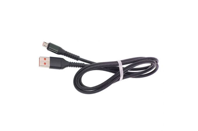 Кабель USB - MicroUSB Орбита OT-SMM38 3A (черный) в оплетке 1м