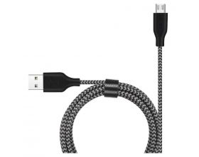 Кабель USB - MicroUSB MUJU MJ-70, 2A (серый) 1.5м