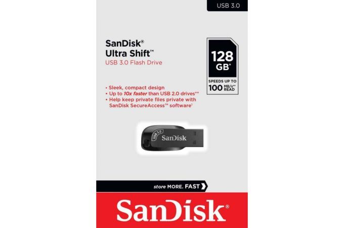 Флешка USB 2.0 SanDisk Ultra Shift 128Gb