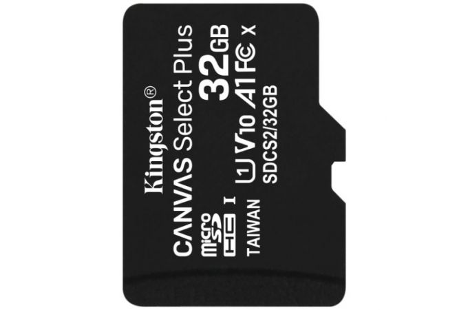 Карта памяти SDHC 32 Gb Kingston class 10 100Mb/s Canvas Select Plus / SDS2/32GB