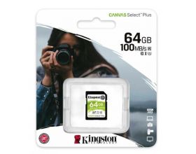 Карта памяти SDXC 64 Gb Kingston class 10 100Mb/s Canvas Select Plus / SDS2/64GB