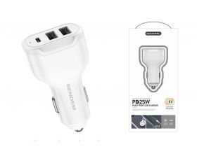 Автомобильное зарядное устройство АЗУ USB SENDEM D12 (белый)