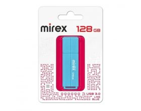 Флешка USB 3.0 Mirex LINE BLUE 128GB (ecopack)