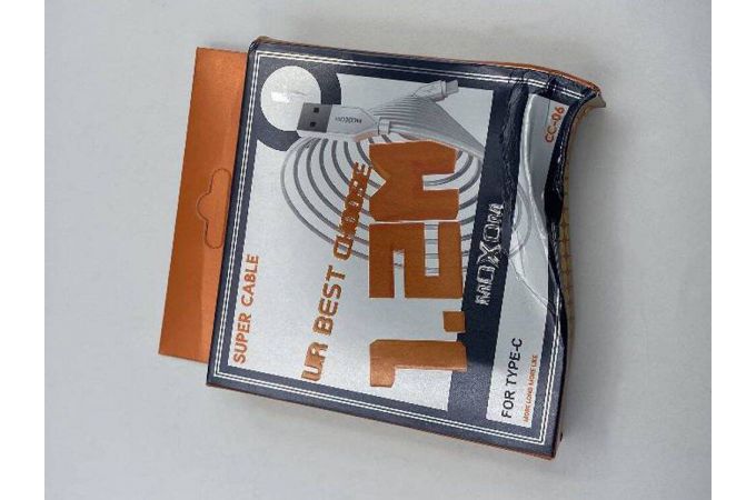 Кабель USB - USB Type-C MOXOM в блистере CC-06 (белый) (УЦЕНКА! МЯТАЯ УПАКОВКА)