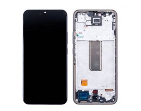 Дисплей для Samsung A346B Galaxy A34 5G Black в сборе с тачскрином + рамка (черный) OLED