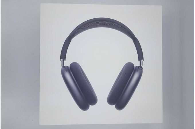 Наушники мониторные беспроводные AirPods Max  (copy orig.) (серо-черные) (УЦЕНКА! МЯТАЯ УПАКОВКА)