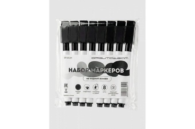 Набор маркеров на водной основе Орбита OT-OCL01 (Черный)