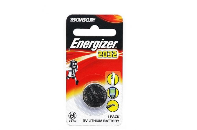 Батарейка литиевая Energizer CR2032 BL1 цена за 1 шт