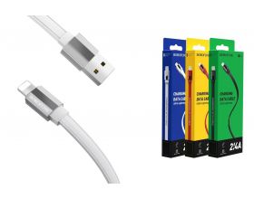 Кабель USB - Lightning BOROFONE BU8, 2,4A (белый) 1,2м