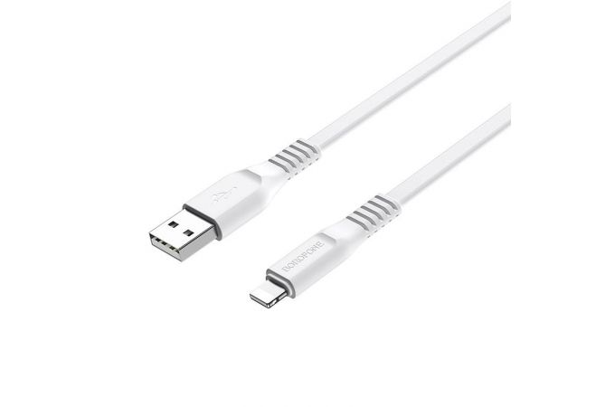 Кабель USB - Lightning BOROFONE BX23, 2,4A (белый) 1м