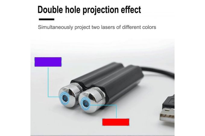 Лазерная установка питание от USB Огонек OG-LDS17 Красный/Фиолетовый