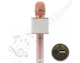 Караоке микрофон SDRD SD-08 (Bluetooth, динамики, USB) (розовый)