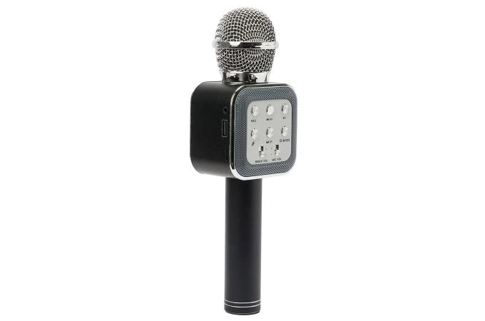 Караоке микрофон WSTER WS-1818 (Bluetooth, динамики, USB) (черный)