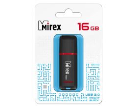 Флешка USB 2.0 Mirex KNIGHT BLACK 16GB (ecopack)