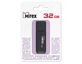 Флешка USB 2.0 Mirex LINE BLACK 32GB (ecopack)