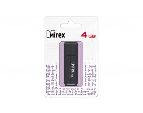 Флешка USB 2.0 Mirex LINE BLACK 4GB (ecopack)