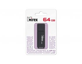 Флешка USB 2.0 Mirex LINE BLACK 64GB (ecopack)