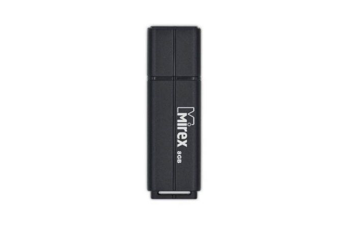 Флешка USB 2.0 Mirex LINE BLACK 8GB (ecopack)