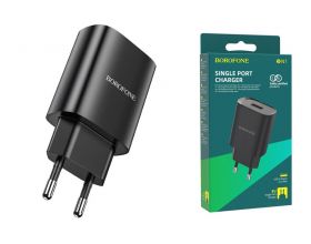 Сетевое зарядное устройство USB BOROFONE BN1 Innovative single port 2100mAh (черный)