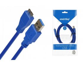 Кабель соединительный Smartbuy USB 3.0 для жесткого диска A--> micro B 1,8 m (K-750-100)