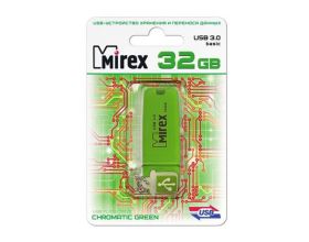 Флешка USB 3.0 Mirex CHROMATIC GREEN 32GB (ecopack)