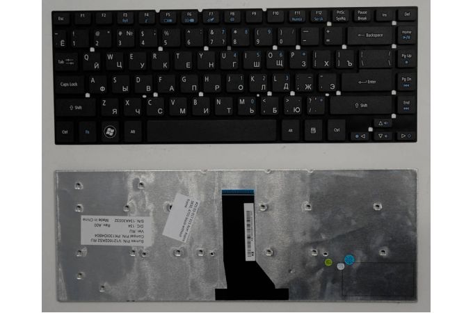 Клавиатура для ноутбука Acer Aspire 3830, 4755, ES1-521 черная, без рамки