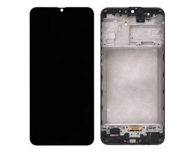 Дисплей для Samsung M315F Galaxy M31 Black в сборе с тачскрином + рамка, OLED