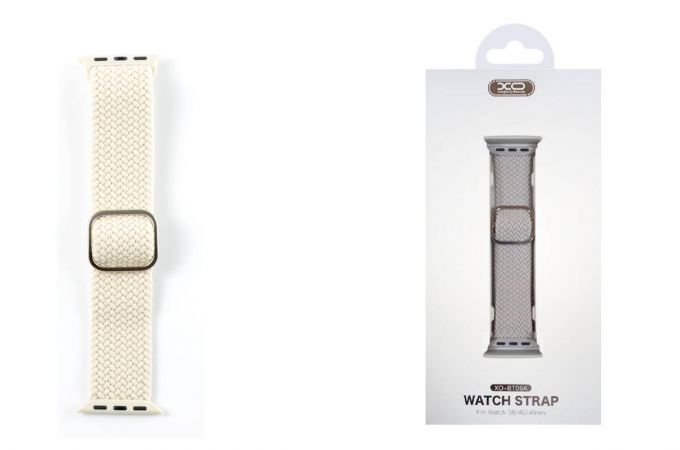 Ремешок XO BT06B с цветной пряжкой 42/44/45/49мм (кремово-молочный)