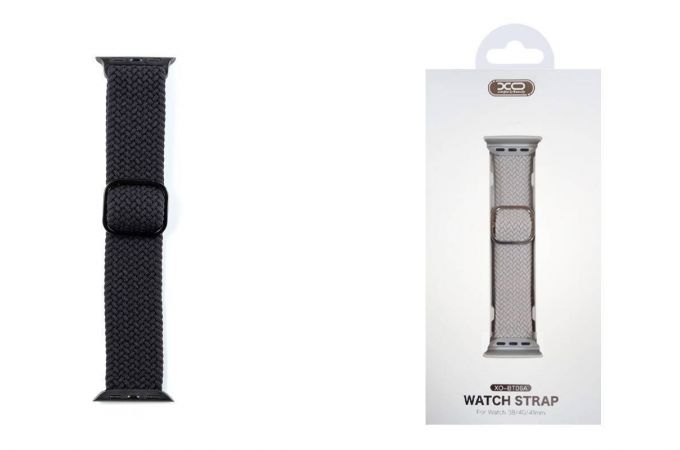 Ремешок XO BT06B с цветной пряжкой 42/44/45/49мм (черный)