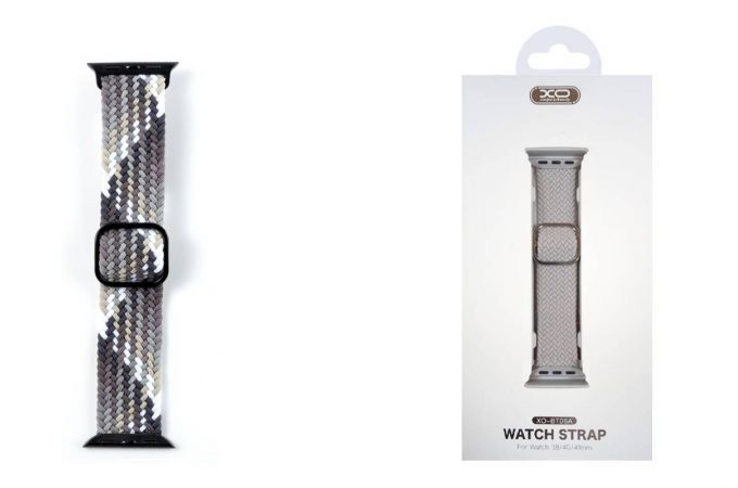 Ремешок XO BT06B с цветной пряжкой 42/44/45/49мм (темный шоколад)