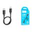 Кабель USB Type-C - USB Type-C HOCO X96 PD60W (черный)  25 см