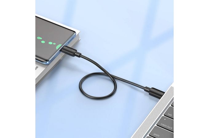 Кабель USB Type-C - USB Type-C HOCO X96 PD60W (черный)  25 см