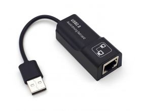 Адаптер USB Type-A (папа) - RJ45 (мама) USB2.0