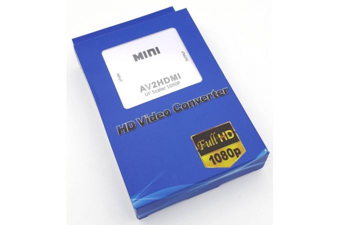 Конвертер переходник RCA - HDMI (мама - мама) черный