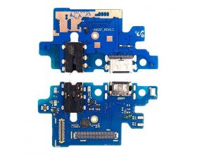 Шлейф для Samsung A405FN Galaxy A40 с разъемом зарядки + разъем гарнитуры (плата) org