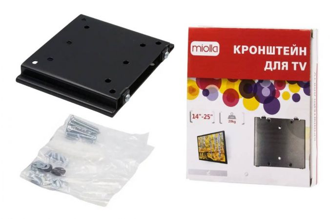 Кронштейн для LCD/LED телевизоров MIOLLA  (14-25") до 20 кг.