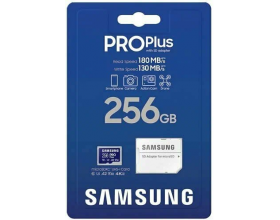 Карта памяти MicroSDXC_256 Gb Samsung PRO PLUS 180Mb/s MB-MD256SA / R/W 180/ 130 MB/s / UHS-I /U3/V30/A2